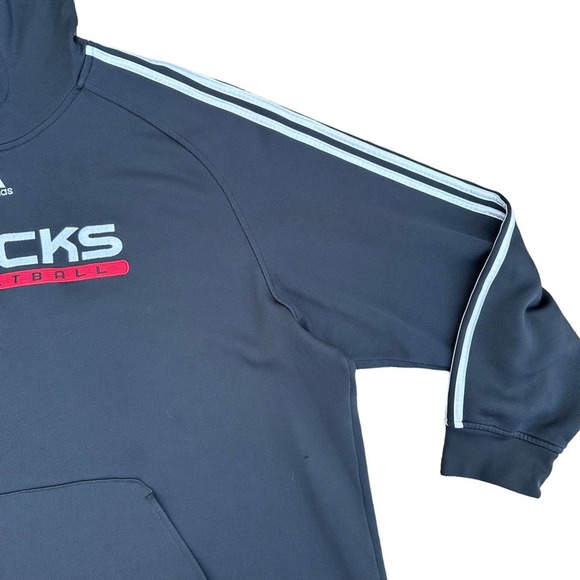 Adidas NBA Milwaukee Bucks Hoodie Sweatshirt Basketball Black Extra Large - Picture 3 of 16